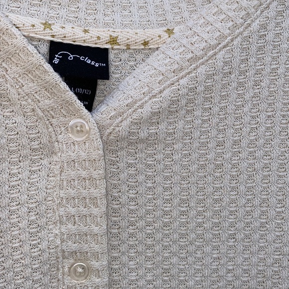 Girls Cream and sparkly gold blouse - Picture 2 of 5